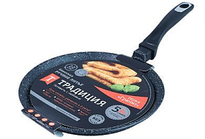 ТРАДИЦИЯ ТГ6221 Гранит 22 см. литой алюм Сковорода
