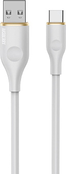 AKSBERRY (6900327530010) X162 Liquid silicone USB A -Type-C, белый