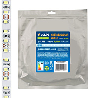 VOLPE (UL-00004539) ULS-Q330 2835-120LED/m-8mm-IP20-DC12V-9,6W/m-5M-6500K катушка в герметичной упаковке ЭЛЕКТРИКА