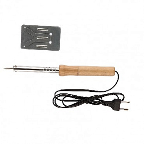 SPARTA Паяльник с ручкой из дерева, 60 Вт, 220 В 913103 Паяльники электрические