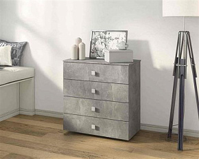 БИТЕЛ ЛОФТ-4 Бетон/Бетон Комод