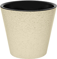 HOMVER Pepper D160мм, 1,6л с дренажной вставкой (светло-бежевый) 221606425/01 Горшок цветочный HOMVER Pepper D160мм, 1,6л с дренажной вставкой (светло
