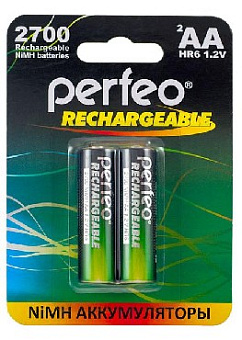 PERFEO (PF-3924) AA2700MAH-2BL Аккумулятор