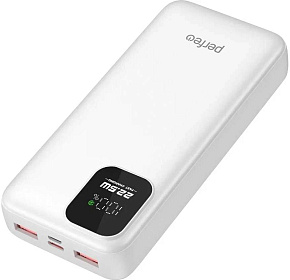 PERFEO (PF_E2079) - 20000 mAh/LED QC3.0/Type-C/2,белый Power Bank