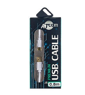 ATCOM (АТ2774) Type-C  USB 0.8 m, блистер кабель