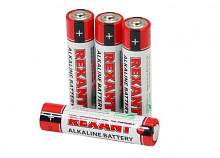 REXANT (30-1012) Алкалиновая батарейка AAA/LR03-4BL 1,5V