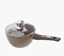 МЕЧТА 082806 Гранит brown 1,7л съемная ручка стеклянная крышка Ковш