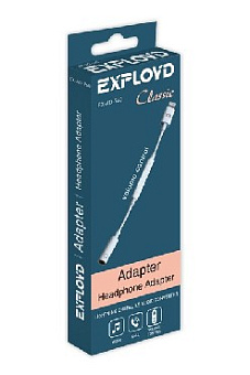 EXPLOYD EX-AD-760 Jack 3,5mm - 8 Pin bluetooth белый Classic Переходник