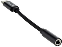 ELTRONIC (1-56) 3.5 Jack (F) - Type-C с проводом тканевая оплетка (черный)