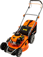 MAXPILER Газонокосилка бензиновая MLM-46S (5 л.с, самоходная, Ø460мм, высота кошения 30-80мм, 70л) Газонокосилка бензиновая MAXPILER Газонокосилка бен