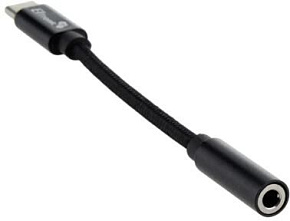 ELTRONIC (1-56) 3.5 Jack (F) - Type-C с проводом тканевая оплетка (черный)