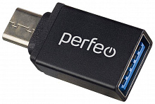 PERFEO (PF_A4270) adapter USB на Type-C c OTG, 3.0 (PF-VI-O006 Black) чёрный Адаптер