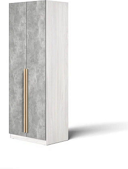 БИТЕЛ Амиро-2 Шкаф ясень анкор светлый/бетон (3 кор.) Корпусная мебель