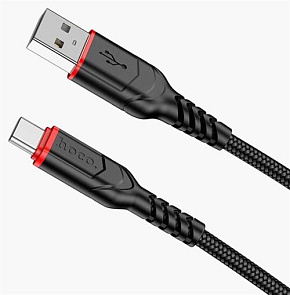 HOCO (6931474744920) X59 Victory Type C (m) 1,0м - черный Кабель