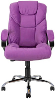 ЯРКРЕСЛА Кр87 ТГ HT41 (ткань фиолетовая)/крестовина хром/подлокотники пластик черный Кресло руководителя
