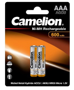 CAMELION (2695) AAA-600mAh Ni-Mh BL-2 Аккумулятор