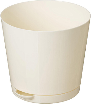 HOMVER Oregano D120мм, 0,75л с прикорневым поливом (светло-бежевый) 221602225/01 Горшок цветочный HOMVER Oregano D120мм, 0,75л с прикорневым поливом (