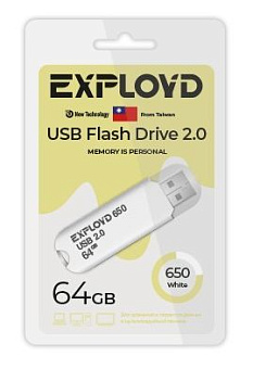 EXPLOYD EX-64GB-650-White USB флэш-накопитель