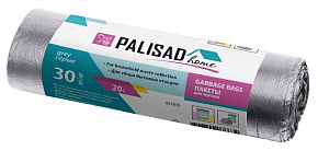 PALISAD Пакеты для мусора 20 л X 30 шт. серые, HOME 927015 Пакеты для мусора