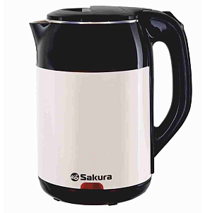 SAKURA SA-2168BW 1,8л черный/белый Чайник электрический