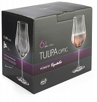 CRYSTALEX CR450101TO Набор бокалов для вина TULIPA OPTIC 6шт 450мл Набор бокалов для вина
