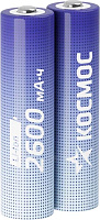 КОСМОС KOC18650Li-ion26US2 голубой Аккумулятор