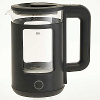 DELTA DL-1112 black (1,5л. стекло/пластик) Чайник