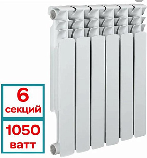 АКВАПРОМ BI 500/80 B20 6 секций Радиатор