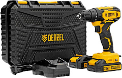 DENZEL Дрель-шуруповерт аккумуляторная CDQ-20, Li-Ion, 20 В// 26118