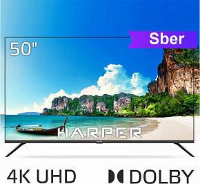 HARPER 50U695TS UHD SMART Салют LED телевизор