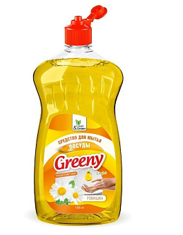 CLEAN&GREEN CG8157 Greeny Light Ромашка 1000мл Средство для мытья посуды