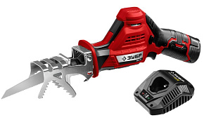 ЗУБР СПЛ-125-21 12В, 1аккум Пила сабельная