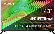 DIGMA DM-LED43UBB40 UHD SMART LED-телевизор