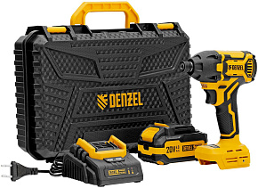 DENZEL Винтоверт ударный аккумуляторный бесщет. CIDH-BL-20-270, Li-Ion, 20 В// 26514 Винтоверт