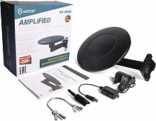 ANTOP AV-9018 DVB-T2 и ДМВ+МВ+FM активная Антенна комнатная