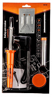 SPARTA Набор для пайки, 5 предметов: паяльник 30 Вт, подставка, жало, паста, припой 913113 Набор инструмента