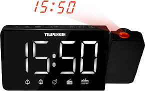 TELEFUNKEN TF-1709(черный с белым) Радиочасы