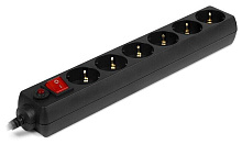 SVEN OPTIMA 1,8 м (6 розеток с защитными шторками, черный, цветная коробка) Сетевой фильтр
