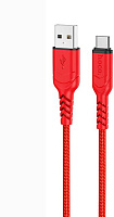 HOCO (6931474794185) X59 USB 3.0A 60W для Type-C Type-C Red 2 м Кабель