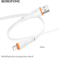 BOROFONE (6941991120930) BX118i USB 2.4A для Lightning , белый Кабель
