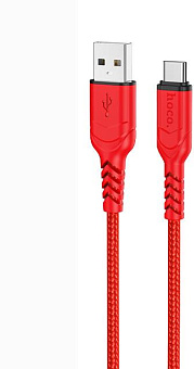 HOCO (6931474794185) X59 USB 3.0A 60W для Type-C Type-C Red 2 м Кабель