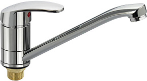 САНАКС 13071 Смеситель для кухни, шаровый, поворотный корпус, излив 25 см, цвет ХРОМ Смесители