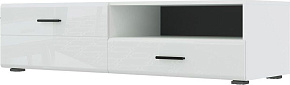 НК-МЕБЕЛЬ GLOSS тумба для ТВ-140 Белый/Белый глянец 71373138 (1 кор.) Модуль для гостиной