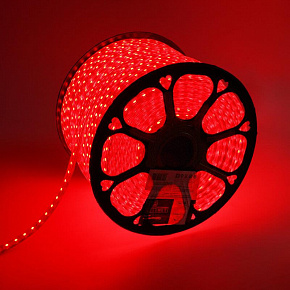 NEON-NIGHT (142-101) LED лента 220 В, 13х8 мм, IP67, SMD 5050, 60 LED/m, цвет свечения красный Лента светодиодная