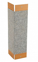РЫЖИЙ КОТ Когтеточка угловая ковролиновая 50*24 см с люверсом (103651) Когтеточка