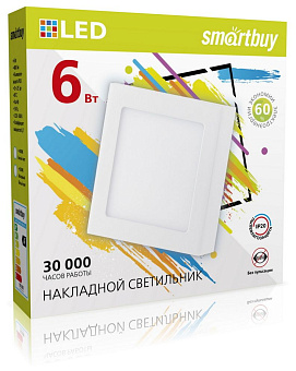 SMARTBUY (SBL-SqSDL-6-65K) 6w/6500K Светильник