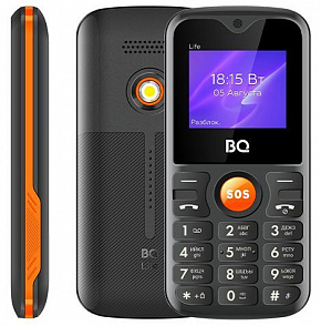 BQ 1853 Life Black/Orange Телефон мобильный