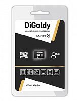 DIGOLDY MicroSDHC 8GB Class10 - б/а Карта памяти