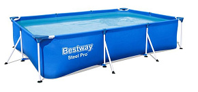 BESTWAY 56411 BESTWAY 56411 Бассейн каркасный 300х201х66см, 3300 л, с ф.-насосом