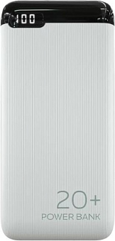 MORE CHOICE (4620202550514) PB19-20 2USB 2.1A - 20000mAh белый Зарядное устройство MORE CHOICE (4620202550514) PB19-20 2USB 2.1A - 20000mAh белый